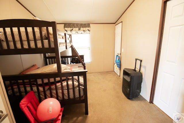 bedroom featuring carpet