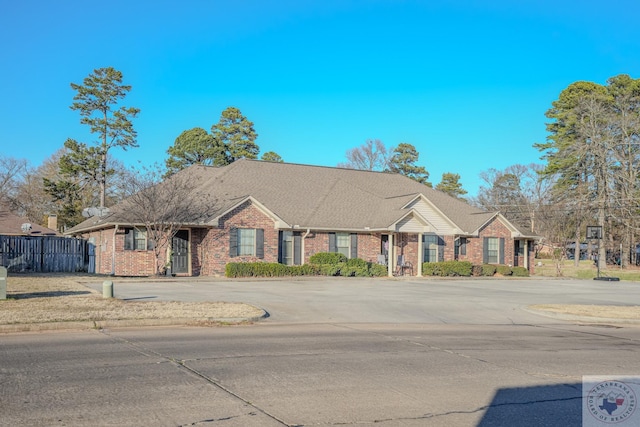 view of ranch-style home