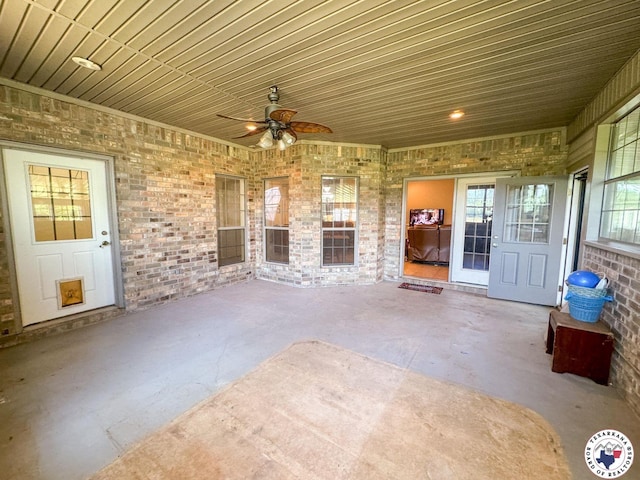25 County Road 1905, Linden, TX 75563 - view of patio with ceiling fan