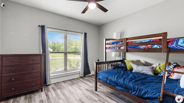 155 Lillian Ln, Texarkana, TX 75501 - bedroom featuring light wood-style floors and a ceiling fan