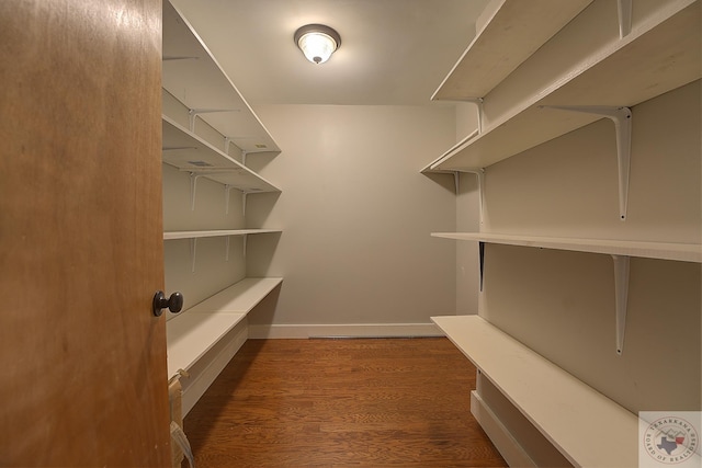 interior space featuring dark hardwood / wood-style floors