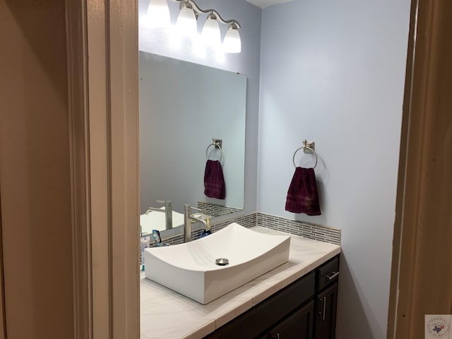 bathroom with vanity