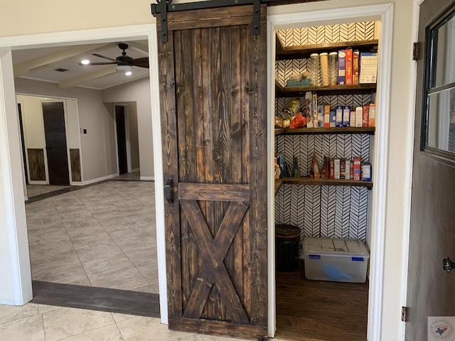 view of pantry