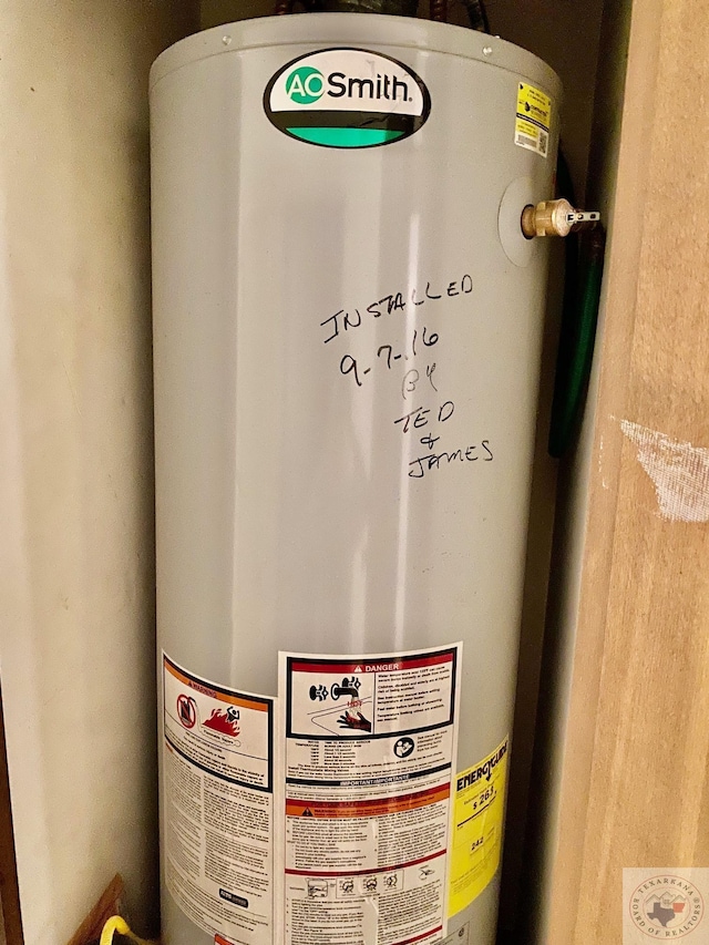 utilities with gas water heater