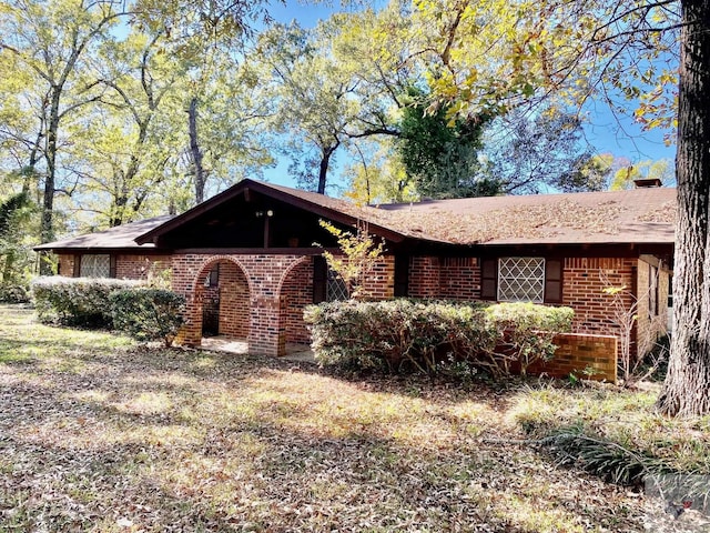 view of ranch-style home