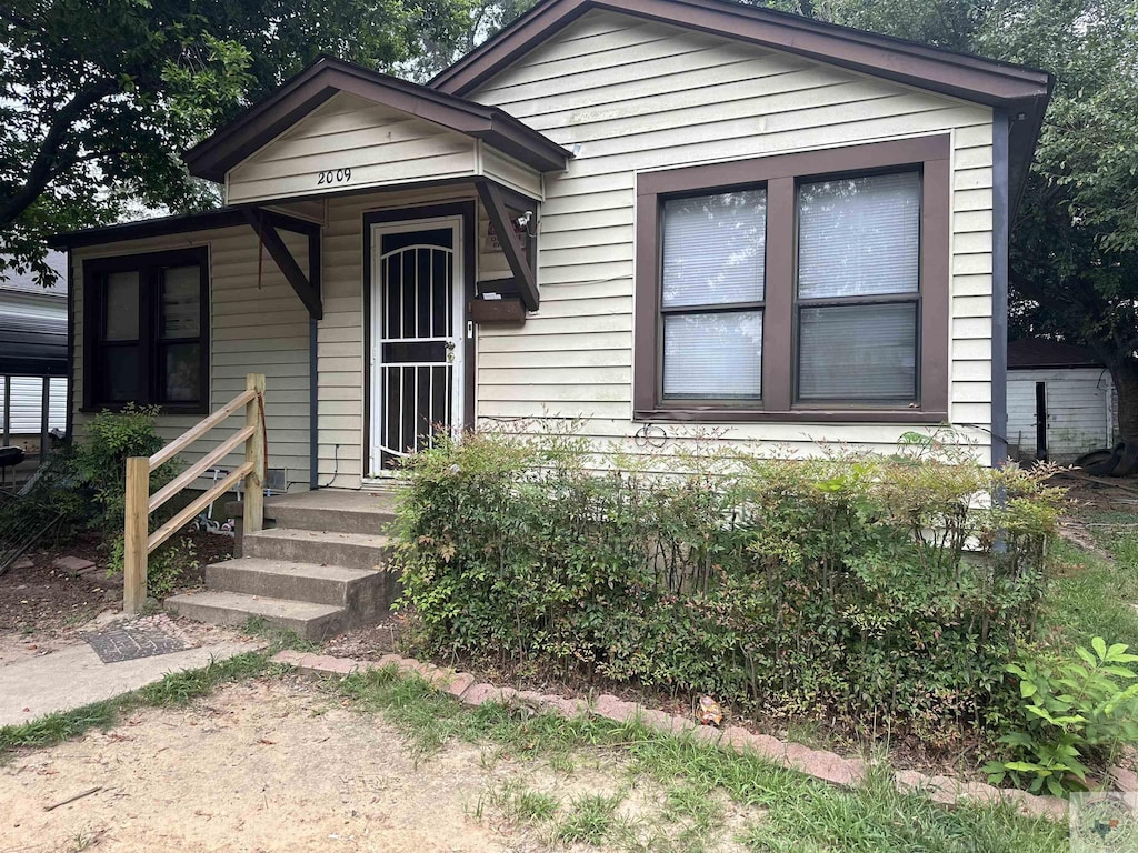 view of front of home