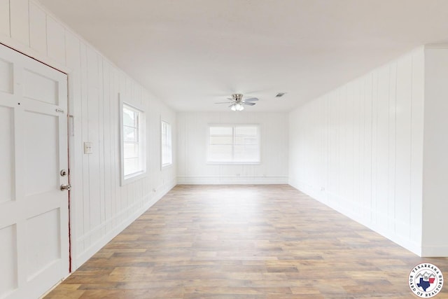 2451 Oaklawn Dr, Texarkana, TX 75501 - interior space with baseboards, ceiling fan, and wood finished floors