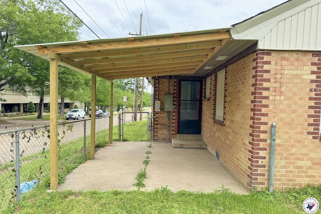 2451 Oaklawn Dr, Texarkana, TX 75501 - view of patio / terrace with entry steps and fence