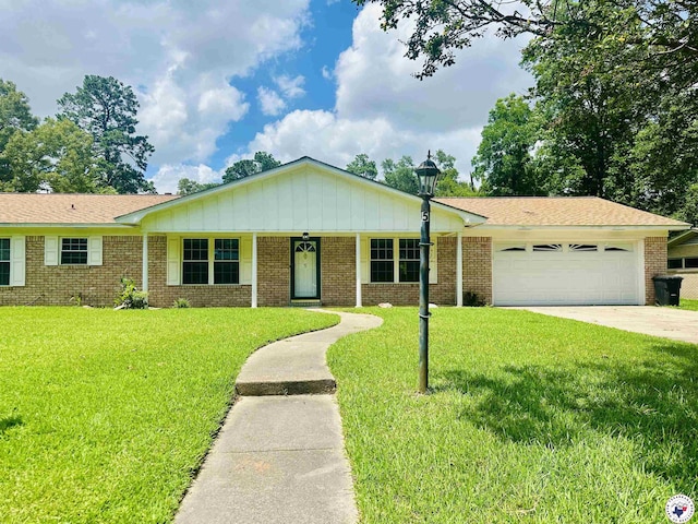 5 Arnold Dr, Texarkana, AR 71854 - single story home with a garage, a front lawn, driveway, and brick siding