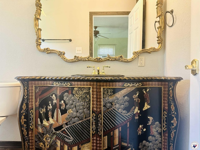 5 Arnold Dr, Texarkana, AR 71854 - half bathroom with toilet and vanity