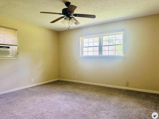 5 Arnold Dr, Texarkana, AR 71854 - carpeted spare room featuring a textured ceiling, ceiling fan, and cooling unit