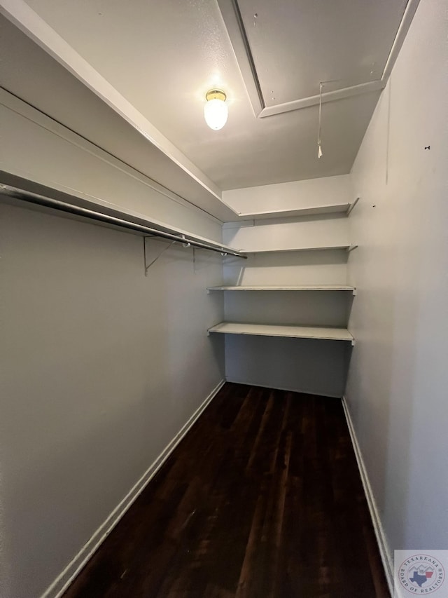 30 Broadmoor Dr, Texarkana, AR 71854 - spacious closet featuring attic access and wood finished floors