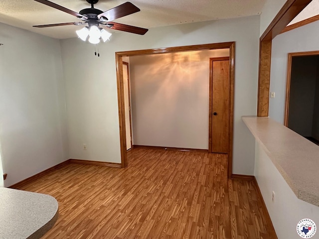 3119CLEARCREE Clear Crk, Texarkana, TX 75503 - spare room with wood finished floors, ceiling fan, and baseboards