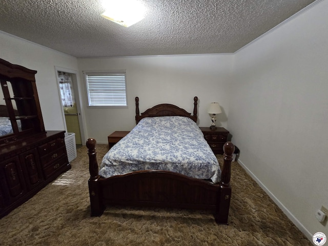 123 Texas Ln, New Boston, TX 75570 - carpeted bedroom featuring a textured ceiling