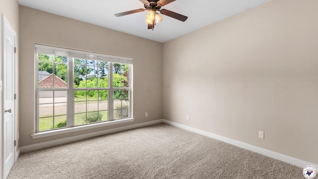 5005 Hidden Acres Dr, Texarkana, TX 75503 - carpeted spare room featuring plenty of natural light and ceiling fan