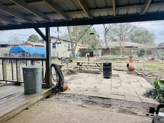 view of patio / terrace featuring a fenced backyard