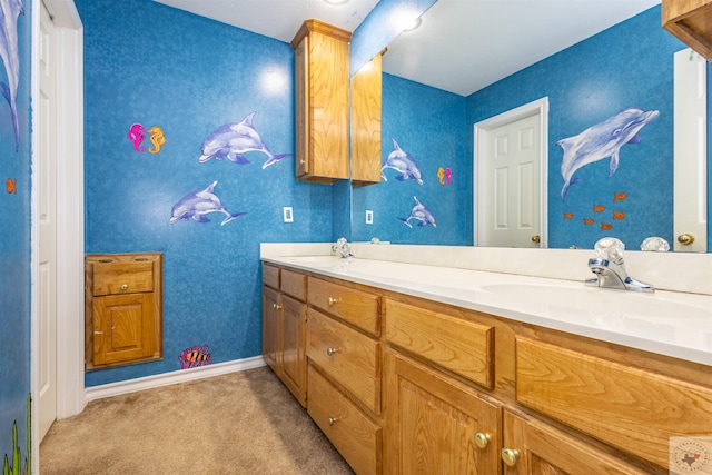 bathroom with vanity