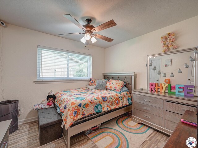 43 Broadmoor Dr, Texarkana, AR 78154 - bedroom featuring light wood-style floors and ceiling fan