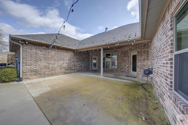 rear view of property with a patio area