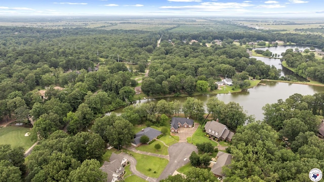 803 Lakeridge Pl, Texarkana, TX 75503 - aerial view of a nearby body of water and a forest