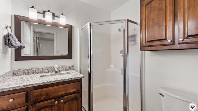 8809 N Kings Hwy, Texarkana, TX 75503 - bathroom featuring vanity and a shower stall