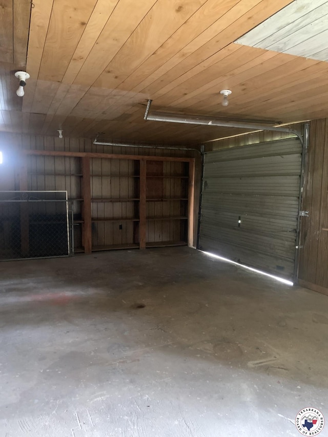 209 E 35th St, Texarkana, AR 71854 - garage featuring wood ceiling