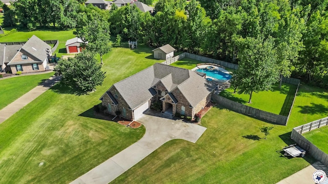 6 Stonewall Cir, Texarkana, TX 75503 - view from above of property with a pool