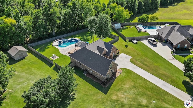 6 Stonewall Cir, Texarkana, TX 75503 - aerial view of property and surrounding area with a pool