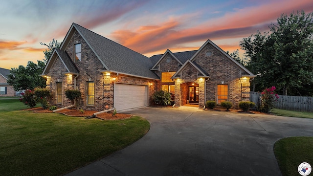 6 Stonewall Cir, Texarkana, TX 75503 - view of front facade with concrete driveway, brick siding, a garage, and roof with shingles