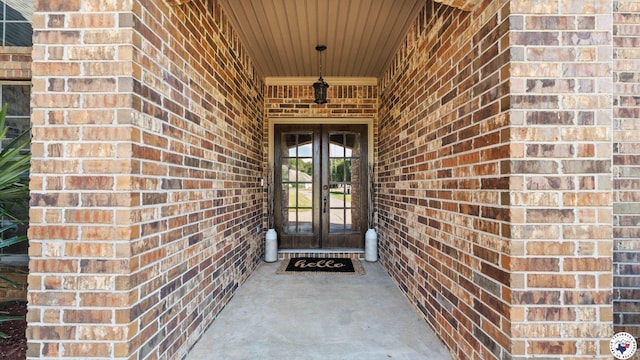 6 Stonewall Cir, Texarkana, TX 75503 - property entrance with brick siding and french doors