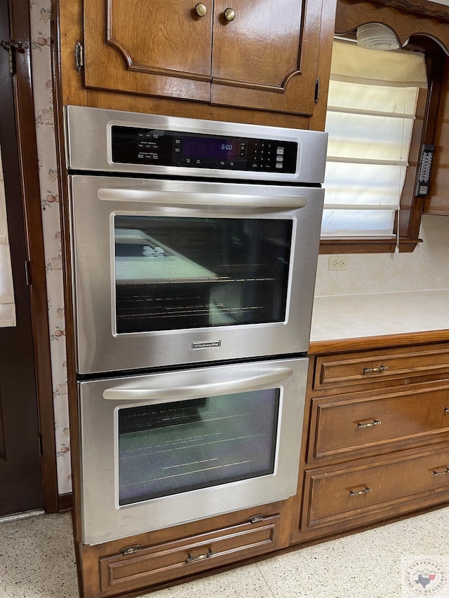 kitchen featuring double oven