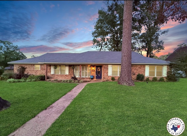 6010 Shadyside Ln, Texarkana, TX 75503 - single story home with a front yard and brick siding
