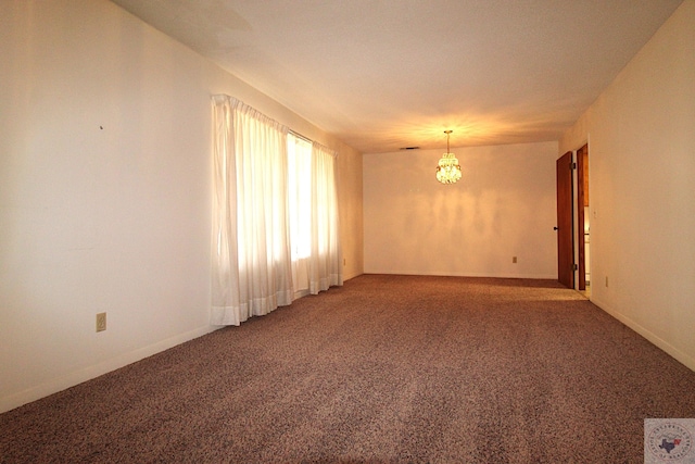 empty room with carpet floors