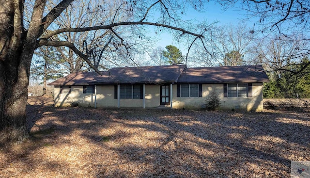 view of ranch-style home