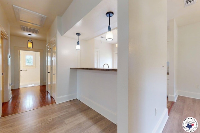 2124 Stevenson St, Texarkana, TX 75501 - hall with wood finished floors and baseboards