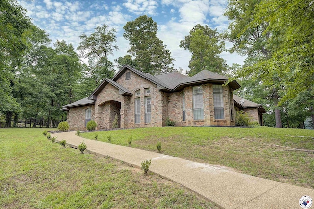 1305 Centerhill Rd, Linden, TX 75563 - french provincial home with brick siding and a front lawn