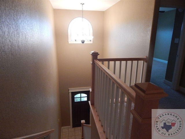 stairs featuring plenty of natural light