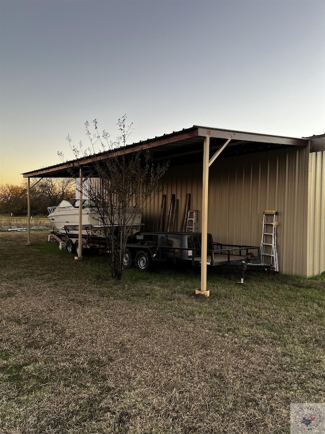 9891 County Rd 2422, Royse City, TX 75189 - property exterior at dusk with a yard