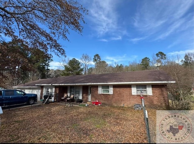 view of ranch-style house