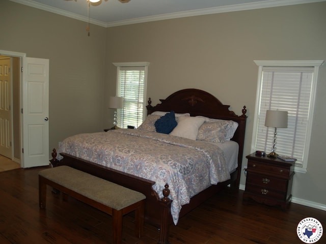 7 River Plantation, Texarkana, TX 75503 - bedroom with wood finished floors and ornamental molding