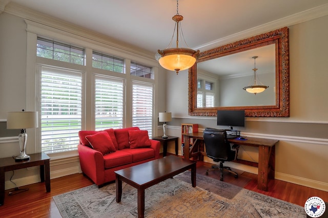 16 Bill Rogers Dr, Texarkana, TX 75503 - office featuring plenty of natural light, wood finished floors, ornamental molding, and baseboards