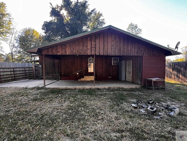 exterior space featuring a patio area