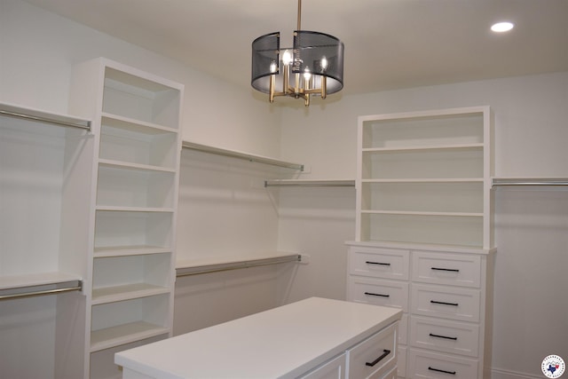 105 Bronco, Texarkana, TX 75503 - spacious closet with a chandelier