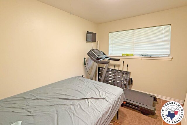 5 Sidney Dr, Texarkana, TX 75503 - carpeted bedroom featuring attic access