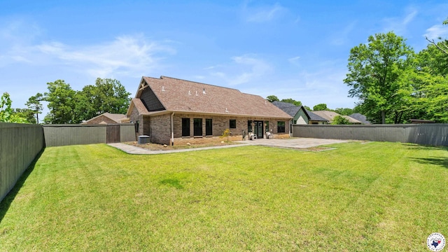 6917 Woodmere Ct, Texarkana, TX 75503 - back of property featuring brick siding and a patio