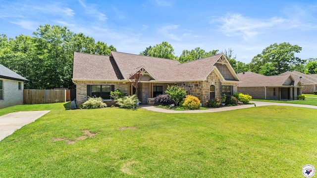 6917 Woodmere Ct, Texarkana, TX 75503 - craftsman-style house featuring roof with shingles and stone siding