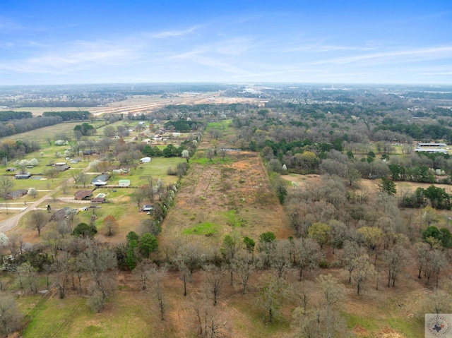 bird's eye view featuring a rural view