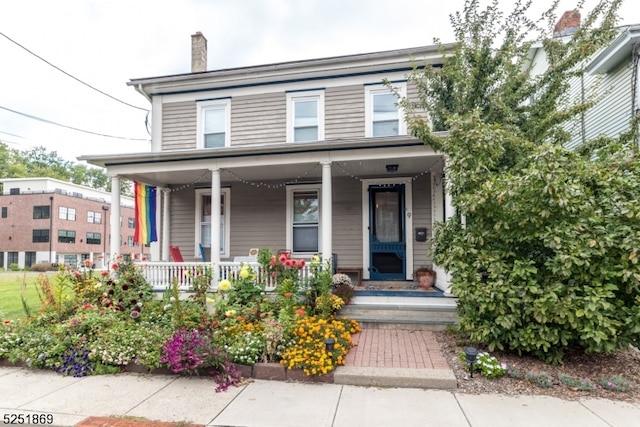 view of front of house with a porch