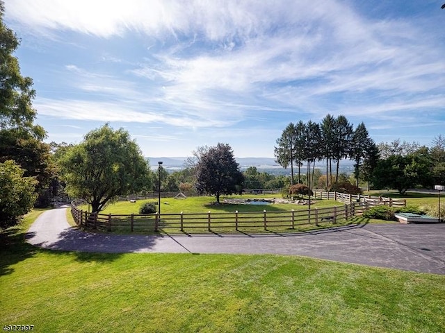 201 Lows Hollow Rd, Lopatcong Twp, NJ 08886 - view of home's community featuring fence, a yard, and a rural view
