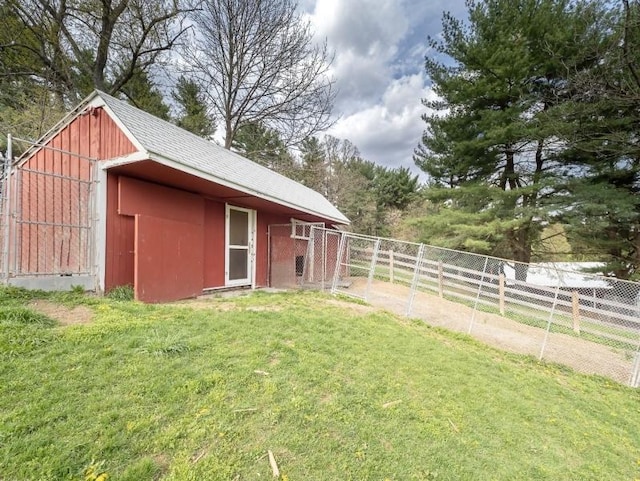 201 Lows Hollow Rd, Lopatcong Twp, NJ 08886 - view of pole building with a lawn and fence